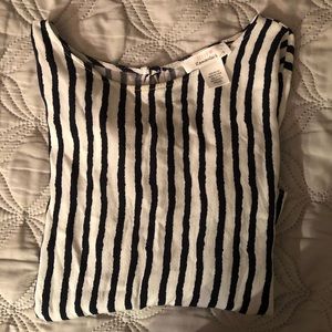 Stripped Shirt that ties as the bottom